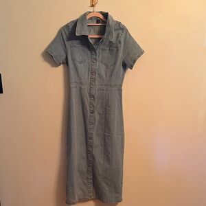 Midi Denim Dress